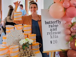 Jessica Watson of Hagersville is selling butterfly raise and release kits to help bolster the pollinator population, and provide an educational experience for people of all ages. SUBMITTED PHOTO