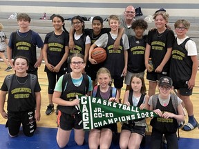 Cobblestone Elementary School in Paris recently capatured the CAGE intermediate co-ed basketball championship. The school went undefeated. Submitted