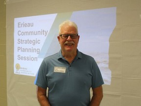 Leo Heuvelmans, chair of the Erieau Community Association, is confident some positive outcomes will result through the development of a strategic plan for the lakeside community. Ellwood Shreve/Postmedia