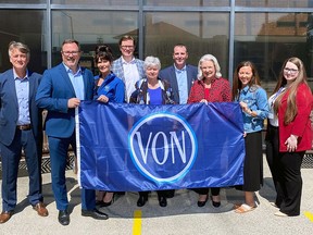 Representatives from VON Chatham-Kent and the Municipality of Chatham-Kent celebrated 125 years of VON's services in Canada with a flag-raising event at the Chatham-Kent Civic Centre May 24. VON has been in Chatham-Kent for 84 years.