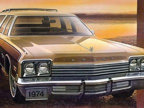 The all-new Dodge Monaco for 1974 (shown is the station wagon) bore a striking resemblance to the 1971 Buick Centurion.