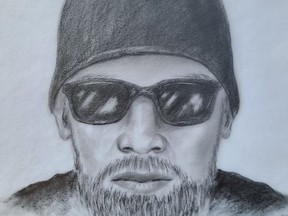 Sketch of suspect. RCMP