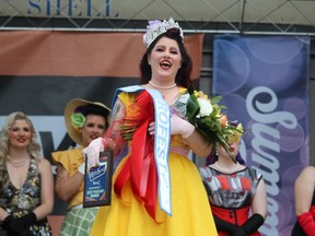 Vanessa Young-Tome, known in retro circles as Vintage Vanessa, was crowned Miss RetroFest 2022 on Saturday. PHOTO Ellwood Shreve/Chatham Daily News
