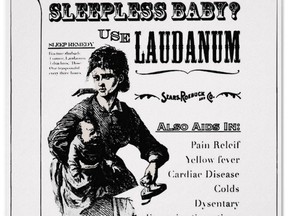 Laudanum as a cure-all for a variety of diseases.