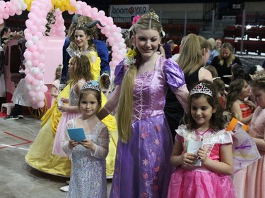 A gathering of princesses for a photo. Photo on Sunday, May 1, 2022, in Cornwall, Ont. Todd Hambleton/Cornwall Standard-Freeholder/Postmedia Network