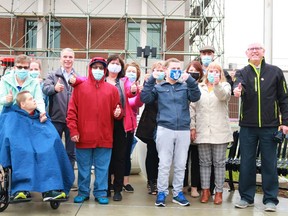 Staff and members of Community Living Stormont County on Wednesday May 4, 2022 in Cornwall, Ont. Laura Dalton/Cornwall Standard-Freeholder/Postmedia Network