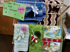Handmade lap blankets, dolls and quilts donated to St. Joseph's Continuing Care Centre. Handout/Cornwall Standard-Freeholder/Postmedia Network