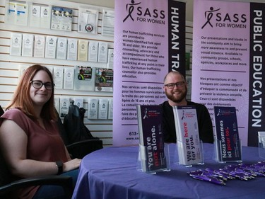 Devin Couchman and Devin De Gray at the Cornwall Police open house on Thursday May 12, 2022 in Cornwall, Ont. Laura Dalton/Cornwall Standard-Freeholder/Postmedia Network