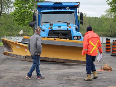 Out on the course at the snow plow roadeo. Photo on Tuesday, May 17, 2022, in Cornwall, Ont. Todd Hambleton/Cornwall Standard-Freeholder/Postmedia Network