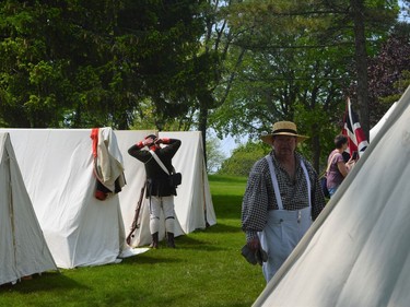 A re-enactment camp set up in Lamoureux Park during the first Cornwall 1784 Celebration, on Saturday May 21, 2022 in Cornwall, Ont. Shawna O'Neill/Cornwall Standard-Freeholder/Postmedia Network