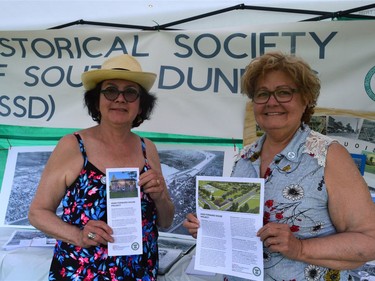 Various historical societies and their members showed up during the Cornwall 1784 Celebration, including sisters Gisele and Therese of South Dundas' on Saturday May 21, 2022 in Cornwall, Ont. Shawna O'Neill/Cornwall Standard-Freeholder/Postmedia Network