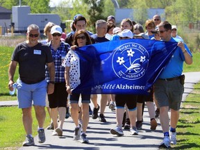 Handout/Cornwall Standard-Freeholder/Postmedia Network
An Alzheimer Society Cornwall & District photo of participants in a prior IG Wealth Management Walk for Alzheimer's.