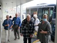 Local seniors arrive at the Cochrane Movie House last summer for a free movie screening. Patrick Gibson/Cochrane Times