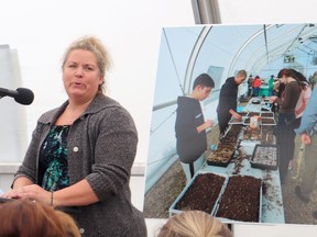 Charlene Preston Youngstown School Greenhouse Coordinator talks about the learning curve students and staff faced when starting up the Greeenhouse School of Excellence. Jackie Irwin/Postmedia