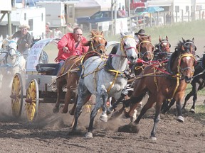 Chuckwagons are returning to the Hand Hills Lake Stampede grounds as the 104th stampede kicks off June 3, with chucks all three evenings. Herald file photo