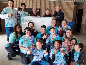 Don’t let the blank cheque fool you, the Hike for Hospice in Mildmay was a big success. South Bruce Mayor Bob Buckle and Huron-Bruce MPP Lisa Thompson celebrated with participants and organizers. More than $10,000 was raised for Saugeen Hospice during the event.