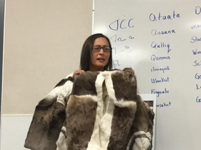 Inuit Cultural Keeper Goota Desmarais will be leading school workshops this month that teach elements of Inuit culture. Photo supplied.