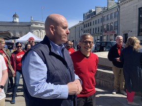 Ontario Liberal Leader Steven Del Duca joined Ted Hsu, the Liberal candidate for Kingston and the Islands, in the first weekend of the official provincial election campaign.