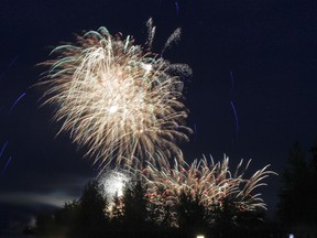 The fireworks display scheduled to take place in Lake Ontario Park Saturday evening have been cancelled because rain is in the forecast. The "Spring into Summer" event has been relocated to the Leon's Centre.