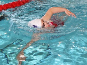 KLAC Stingray Olivia Wincikaby powers through the water during a recent practice at The Joe.