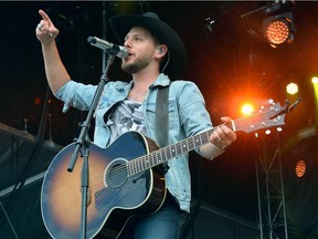 Canadian country music star Brett Kissel performs at the Trackside Music Festival held at the Western Fair on Sunday July 2, 2017. (Free Press file photo)