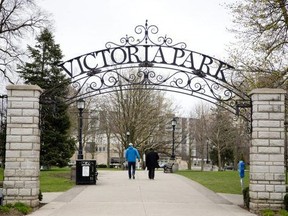 Victoria Park in downtown London. File photo