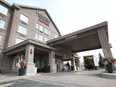 The Queensway Carleton Hospital is still housing about three dozen patients at the Fairfield Inn in Kanata, shown here.