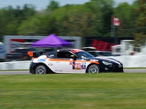 Nathan Blok on track at Canadian Tire Motorsports Park in Bowmanville on the Victoria Day long weekend. Photo by S. Blok