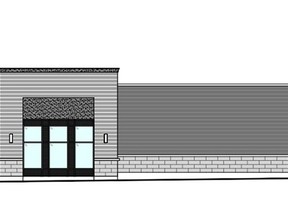 The proposed development would bring the two commercial buildings back to Second Street and share a driveway with the townhouses on Head Street. Pictured is the north view of the proposed commercial buildings that were on the meeting agenda. Handout