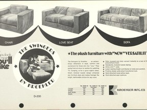 This catalogue from Stratford's Kroehler's Furniture highlighed the company's versatile Swingers series.

Stratford-Perth Archives