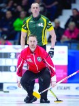 Long-time opponents, E. J. Harnden and Brad Gushue are now teammates. CURLING CANADA
