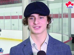 Porter Martone has Sault Ste. Marie roots from his dad, Mike Martone. OHL IMAGES
