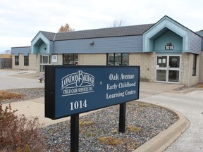 London Bridge Child Care Services' Oak Avenue Early Children Learning Centre in Sarnia is shown in this file photo.