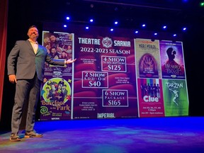 Brian Austin Jr., executive director of the Imperial Theatre in Sarnia, announces the 2022 - 2023 Theatre Sarnia Season.