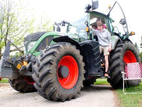 Stein Backx brought his family's Fendt 714 to the Holy Trinity Catholic High School Car, Truck and Tractor Show on Friday, May 20, 2022. CHRIS ABBOTT