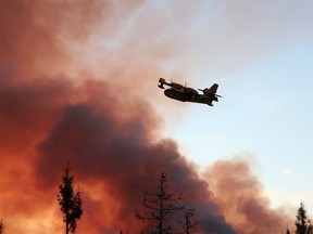 Aerial fire suppression aircraft joined the effort to bring two forest fires in the North Bay area under control Friday. Public Health Sudbury and Districts is urging people in the region and across the northeast to protect themselves from the effects of wildfire smoke. Supplied
