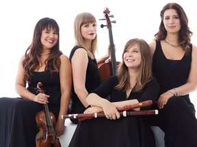 Vancouver-based quartet Infusion Baroque will be performing at Sarnia's Imperial Theater on Nov. 2, part of Sarnia Concert Association's 2022-23 season.  Handout/Sarnia This Week