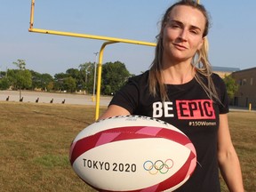 Canadian Olympic rugby player Julia Greenshields is shown in Sarnia.
Paul Morden/Postmedia
