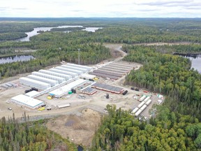 An aerial photo of the Côté Gold Project camp near Gogama taken in October 2021.

Supplied