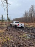 Police in Cochrane say two suspects wanted following a break-in and assault failed in their attempt to flee across a field after their escape vehicle got stuck in the mud.

Supplied