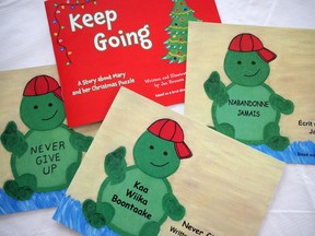 Jan Everett from Long Point has authored two children's books – Never Give Up and Keep Going.  CHRIS ABBOTT