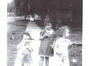 It's the summer of 1938 in Wallaceburg. From left: Eighteen-month-old Allan Wadsworth; his sister, five-year-old Barbara and his brother, three-year-old Gary, at play in front of their house on Queen Street. Shortly after this photo was taken, the Wadsworth family moved to the west side of Murray Street. Photo submitted by Allan Wadsworth
