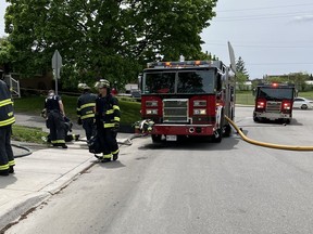 Woodstock firefighters battled a fatal house fire Monday on Berwick Street in central Woodstock.
Woodstock Fire Department twitter