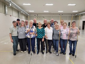 Members of the Rodney Carpet Bowlers and Shufflers on May 5. Larry Schneider photo