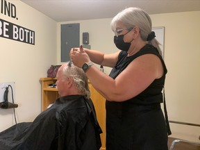 Hairstylist Shawna Lafreniere collaborated with St. John's Anglican Church to open a free hairstyling service to those who can't afford a wash and cut. The service is available at the church every Wednesday from 9 a.m. to 3 p.m. Lafreniere said she is looking for donations of shampoo and conditioner, capes and towels.