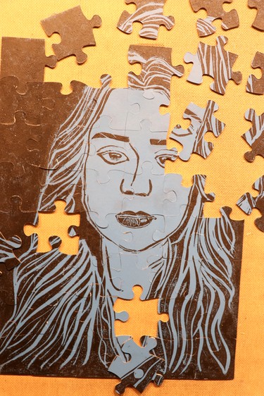 Lauren Bowden's Puzzle Print at St. Mary's College on May 27, 2022 in Sault Ste. Marie, Ont. (BRIAN KELLY/THE SAULT STAR/POSTMEDIA NETWORK)