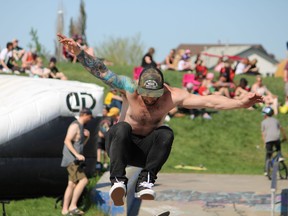 A skateboarder at Rock the Rails at the Syncrude Athletic Park on Saturday, June 4, 0222. Vincent McDermott/Fort McMurray Today/Postmedia Network