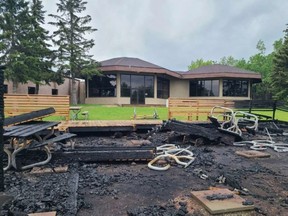 The Strathcona County Fire Department declared a fire at Sunridge Ski Area early Monday morning was the result of arson. Photo supplied