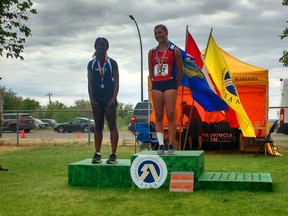 Lucy Okafor won a silver medal for Notre Dame Collegiate in Grade 11 girls triple jump. This is the first medal from provincial track and field in the school’s history.
