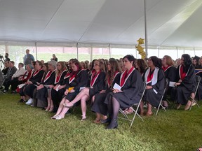 The Brockville St. Lawrence College hosts its first in-person graduation ceremonies since 2019 on campus. Marshall Healey/Recorder and Times